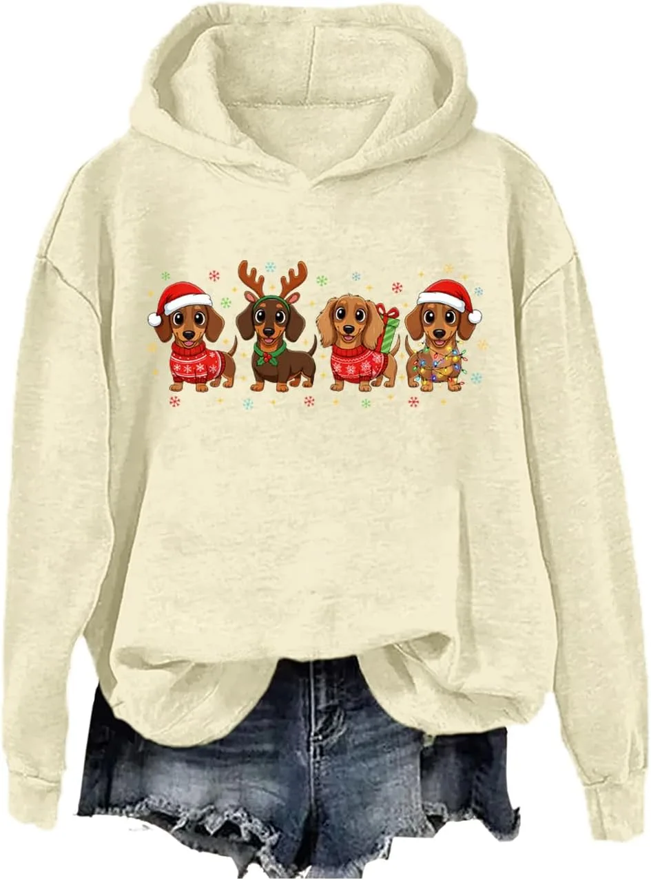 Рождественский худи с таксой для женщин и мужчин SIMJEW
Рождественский худи с таксой для женщин и мужчин SIMJEW