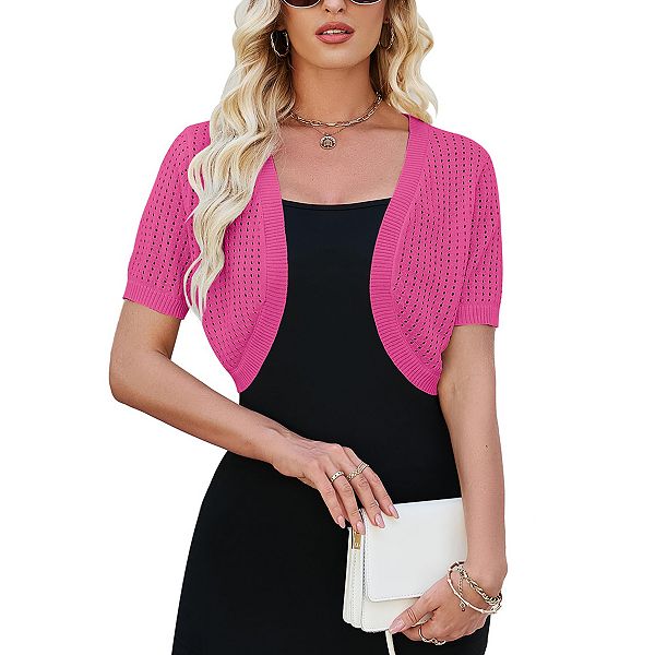 Женский укороченный кардиган с коротким рукавом Seoria, Rose Red
Женский укороченный кардиган с коротким рукавом Seoria, Rose Red