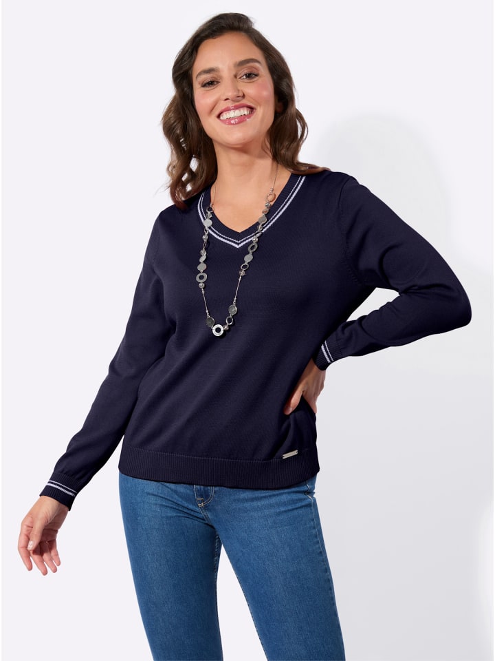 Хлопковый свитер темно-синего цвета WITT WEIDEN
Хлопковый свитер темно-синего цвета WITT WEIDEN