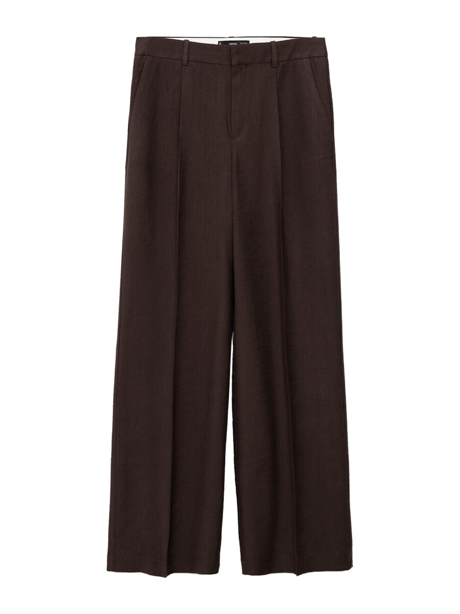 Широкие брюки со складками MANGO VERONICA, темно-коричневый 
Широкие брюки со складками MANGO VERONICA, темно-коричневый