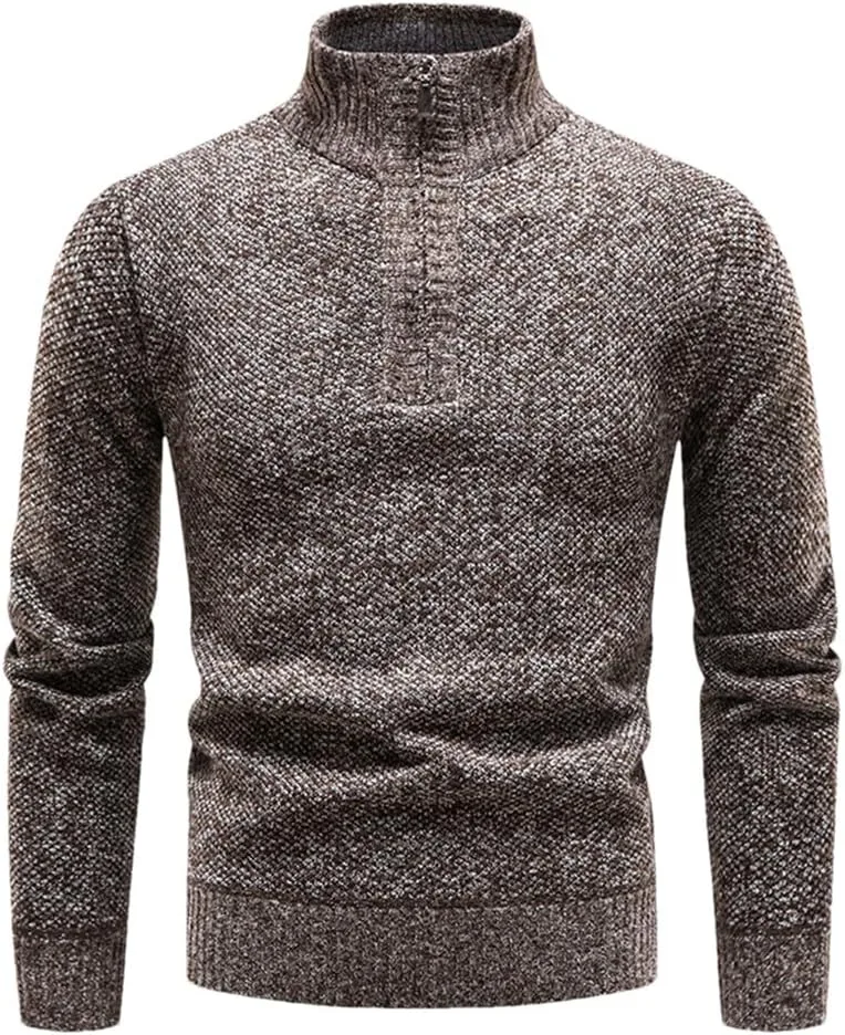 Мужской вязаный свитер Slim Mock Neck с полумолнией, утепленный флисом Dninmim
Мужской вязаный свитер Slim Mock Neck с полумолнией, утепленный флисом Dninmim