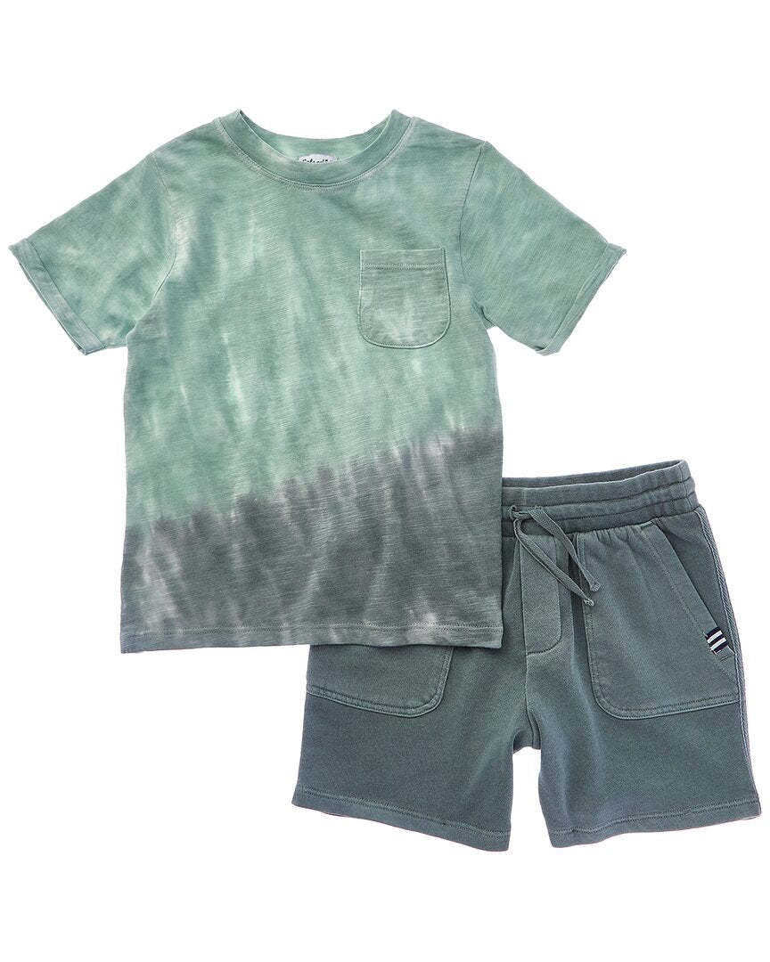 Великолепный комплект из 2 предметов: футболка и шорты с тай-дай из водорослей Splendid, зеленый
Великолепный комплект из 2 предметов: футболка и шорты с тай-дай из водорослей Splendid, зеленый