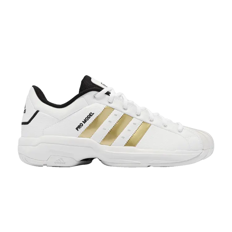 Кроссовки adidas Pro Model 2G Low 'White Gold Metallic', белый
Кроссовки adidas Pro Model 2G Low 'White Gold Metallic', белый
