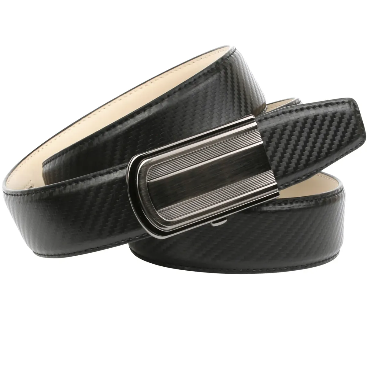 Кожаный ремень Anthoni Crown под карбон, черный
Кожаный ремень Anthoni Crown под карбон, черный