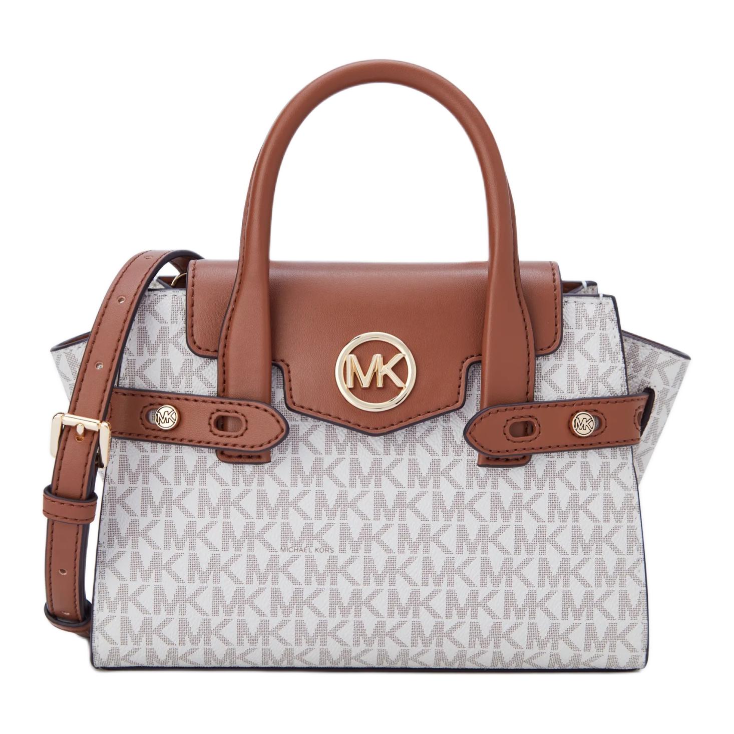 MICHAEL KORS Carmen искусственная кожа сумка кроссбоди маленькая женская Vanilla White & Acorn Brown
MICHAEL KORS Carmen искусственная кожа сумка кроссбоди маленькая женская Vanilla White & Acorn Brown