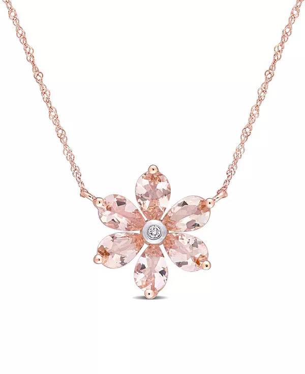 Цветочное ожерелье с морганитом и бриллиантами Macy'S, pink
Цветочное ожерелье с морганитом и бриллиантами Macy'S, pink