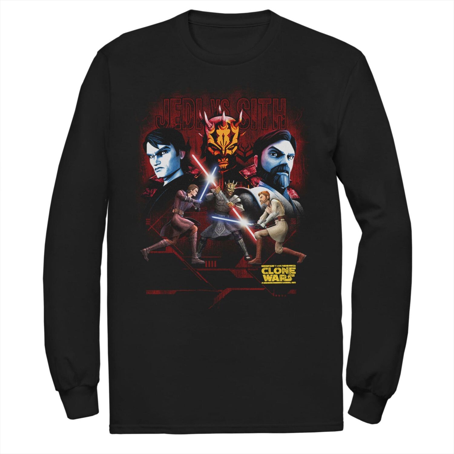 Мужские «Звездные войны: Войны клонов» Джедаи против. футболка ситхов Licensed Character
Мужские «Звездные войны: Войны клонов» Джедаи против. футболка ситхов Licensed Character