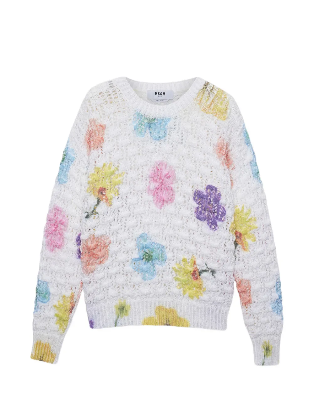 Цветочный свитер Msgm, белый
Цветочный свитер Msgm, белый