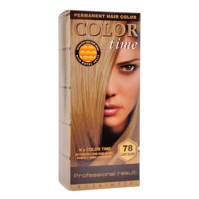 Краска для волос Rosaimpex Color Time, цвет 78 light blond
Краска для волос Rosaimpex Color Time, цвет 78 light blond