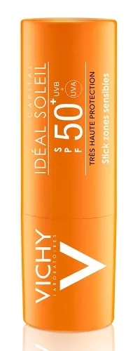 Vichy Ideal Soleil Stick SPF 50+ 9G для чувствительных зон 
Vichy Ideal Soleil Stick SPF 50+ 9G для чувствительных зон