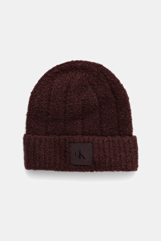 Шапка с шерстью Calvin Klein, коричневый
Шапка с шерстью Calvin Klein, коричневый