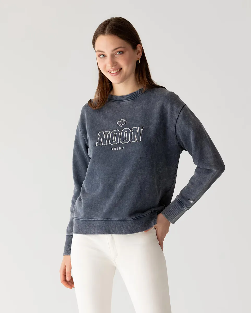 Женская хлопковая толстовка с круглым вырезом Noon, темно-синий
Женская хлопковая толстовка с круглым вырезом Noon, темно-синий