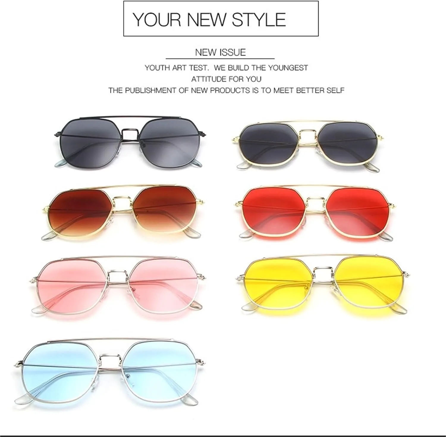 Мужские солнцезащитные очки в крупной металлической оправе для отдыха на пляже; женские солнцезащитные очки для поездок на работу и вождения Generic, Gold
Мужские солнцезащитные очки в крупной металлической оправе для отдыха на пляже; женские солнцезащитные очки для поездок на работу и вождения Generic, Gold