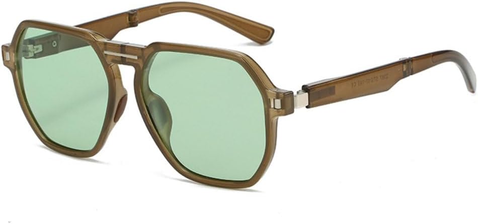 Ретро-солнцезащитные очки квадратной формы для женщин, складные, с защитой от УФ-излучения UV400, популярный модный дизайн, цвет чайный зеленый, для мужчин MUTYNE, Brown Green
Ретро-солнцезащитные очки квадратной формы для женщин, складные, с защитой от УФ-излучения UV400, популярный модный дизайн, цвет чайный зеленый, для мужчин MUTYNE, Brown Green