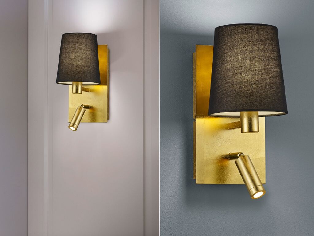 Trio Lights — Настенный светильник современного дизайна, золото | Латунь с черным плафоном, включая светодиод - Мерло | Гостиная | Спальня | Кухня - Металл Другое - | Е14
Trio Lights — Настенный светильник современного дизайна, золото | Латунь с черным плафоном, включая светодиод - Мерло | Гостиная | Спальня | Кухня - Металл Другое - | Е14