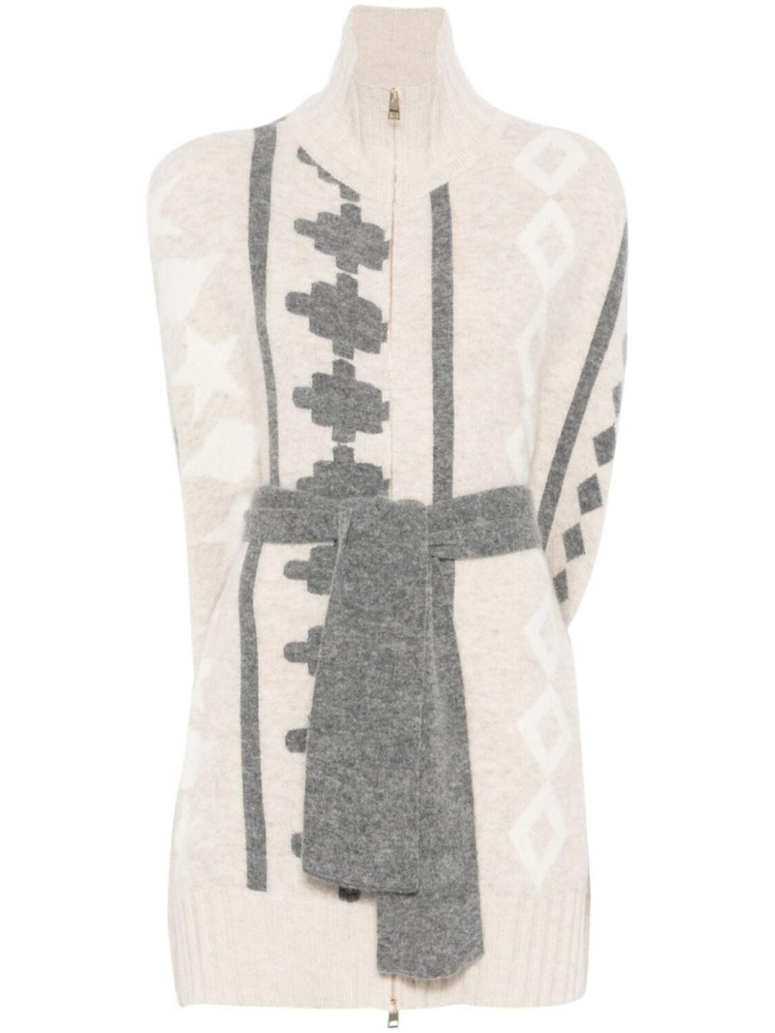 Lorena Antoniazzi кардиган с жаккардовым узором, нейтральный цвет
Lorena Antoniazzi кардиган с жаккардовым узором, нейтральный цвет