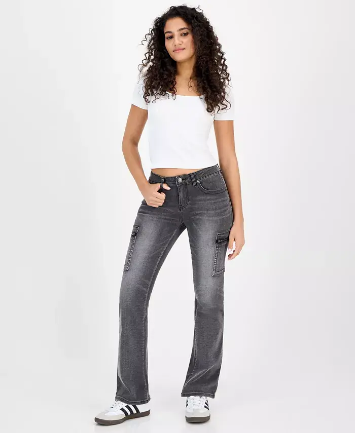 Джинсы-карго с низкой талией для юниоров Madden Girl, черный
Джинсы-карго с низкой талией для юниоров Madden Girl, черный