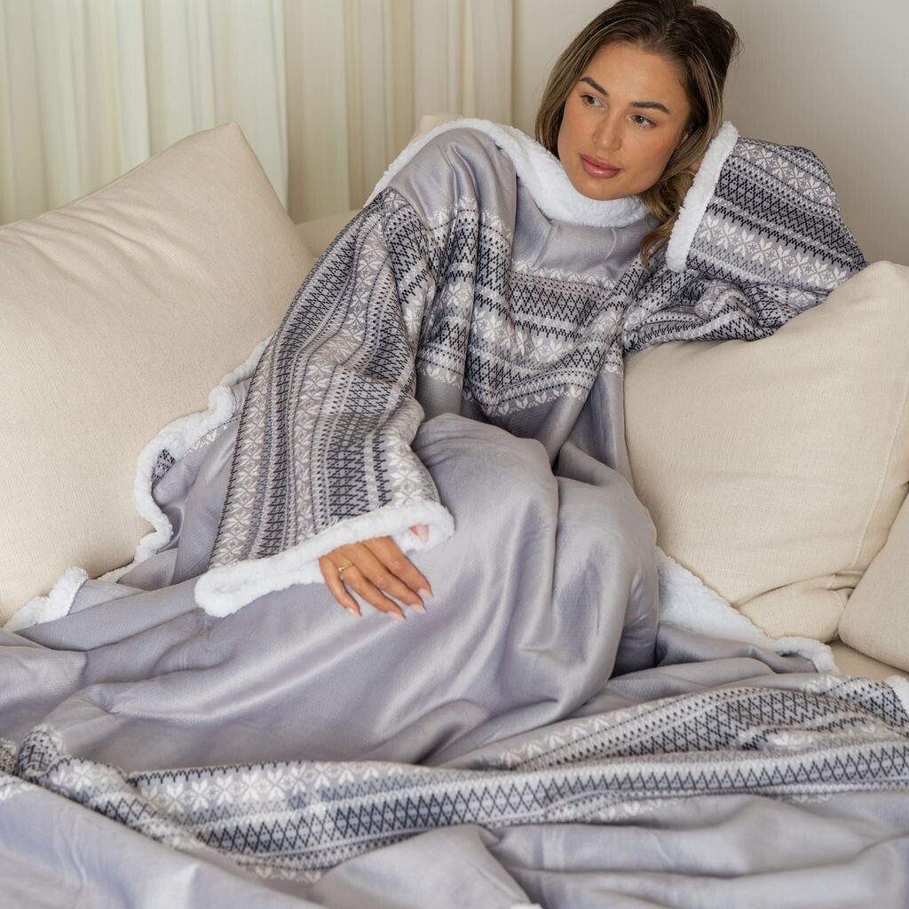 Snuggie — Одеяло с рукавами — Флисовое одеяло — Флисовое одеяло с рукавами — Очень теплое — Одеяло для телевизора — 100 % полиэстер — Двойная подкладка — 180 x 130 см Cosas, серый
Snuggie — Одеяло с рукавами — Флисовое одеяло — Флисовое одеяло с рукавами — Очень теплое — Одеяло для телевизора — 100 % полиэстер — Двойная подкладка — 180 x 130 см Cosas, серый