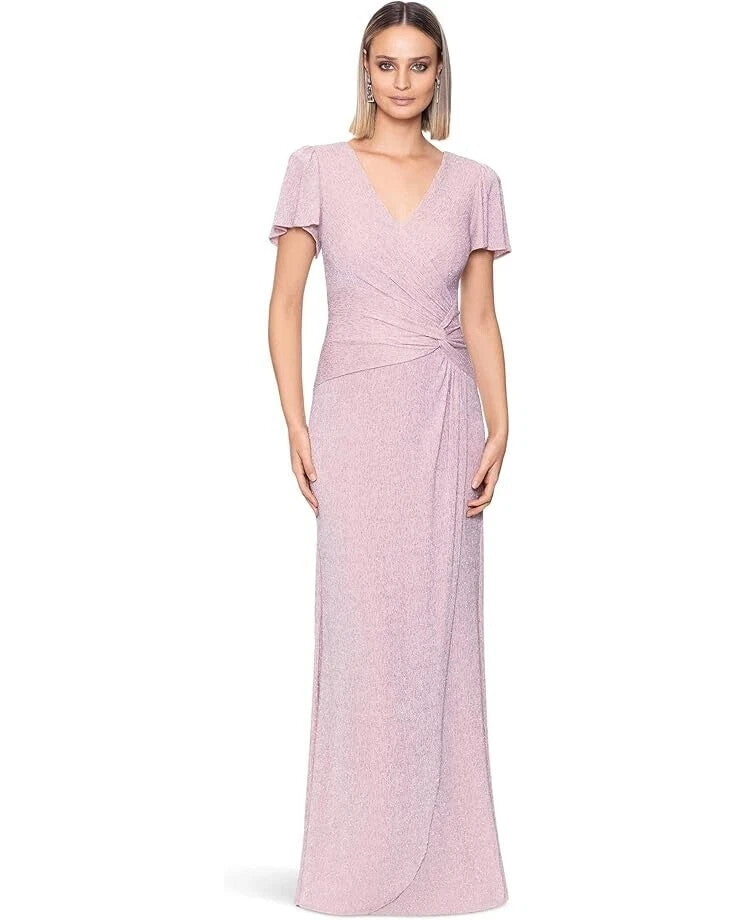 Платье-накидка с крученым передом и расклешенными рукавами Xscape, розовый
Платье-накидка с крученым передом и расклешенными рукавами Xscape, розовый