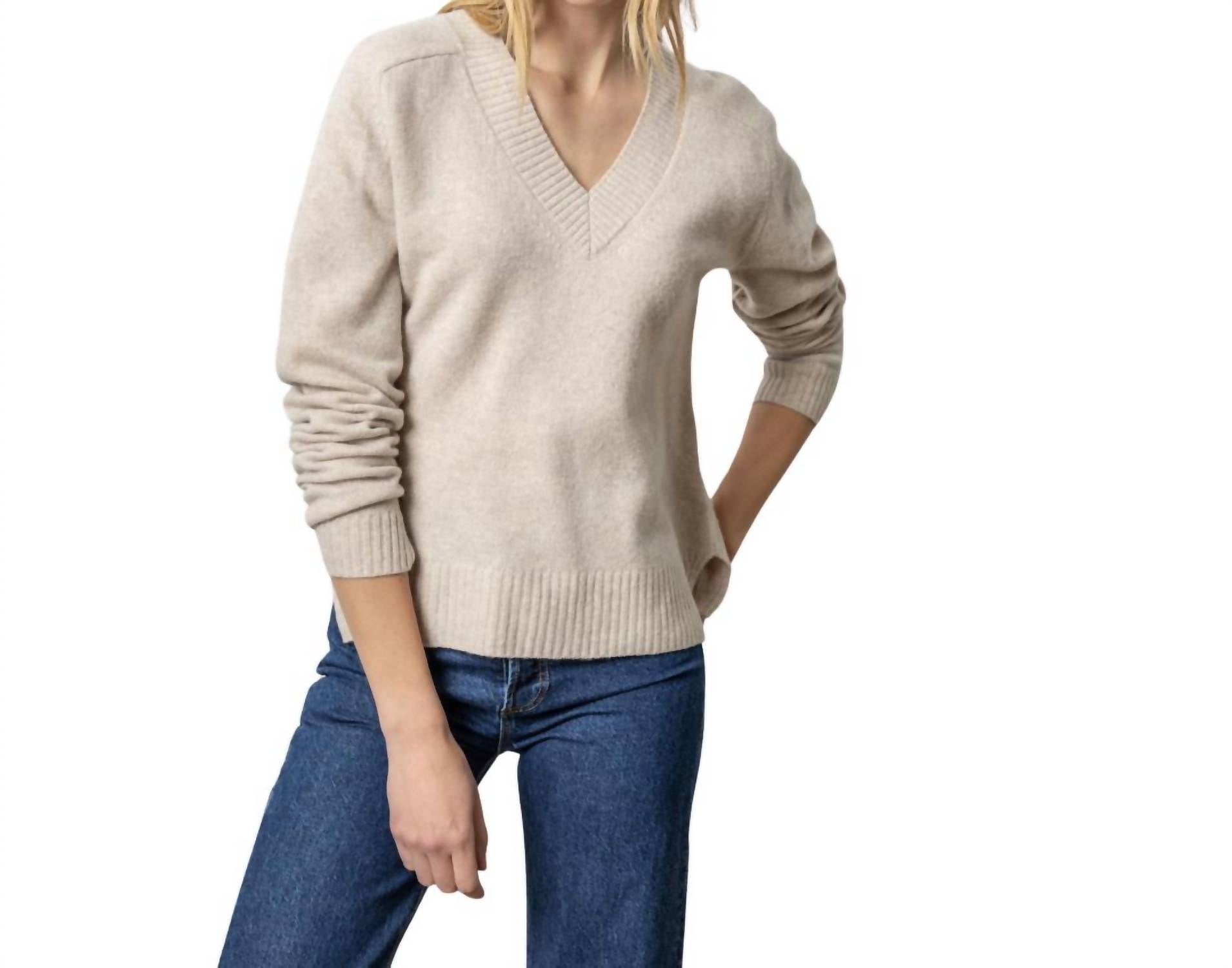 Войлочный свитер Easy с V-образным вырезом цвета березы Lilla P, цвет birch
Войлочный свитер Easy с V-образным вырезом цвета березы Lilla P, цвет birch