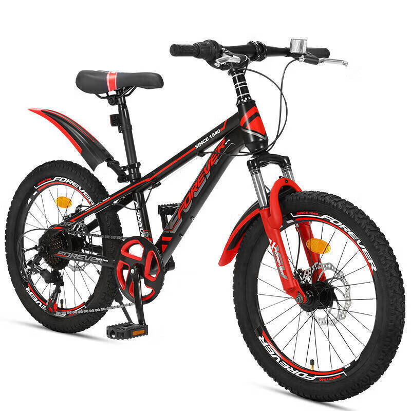 Горный велосипед FOREVER 22-дюймовый 7-скоростной легкий, черный/красный 
Горный велосипед FOREVER 22-дюймовый 7-скоростной легкий, черный/красный