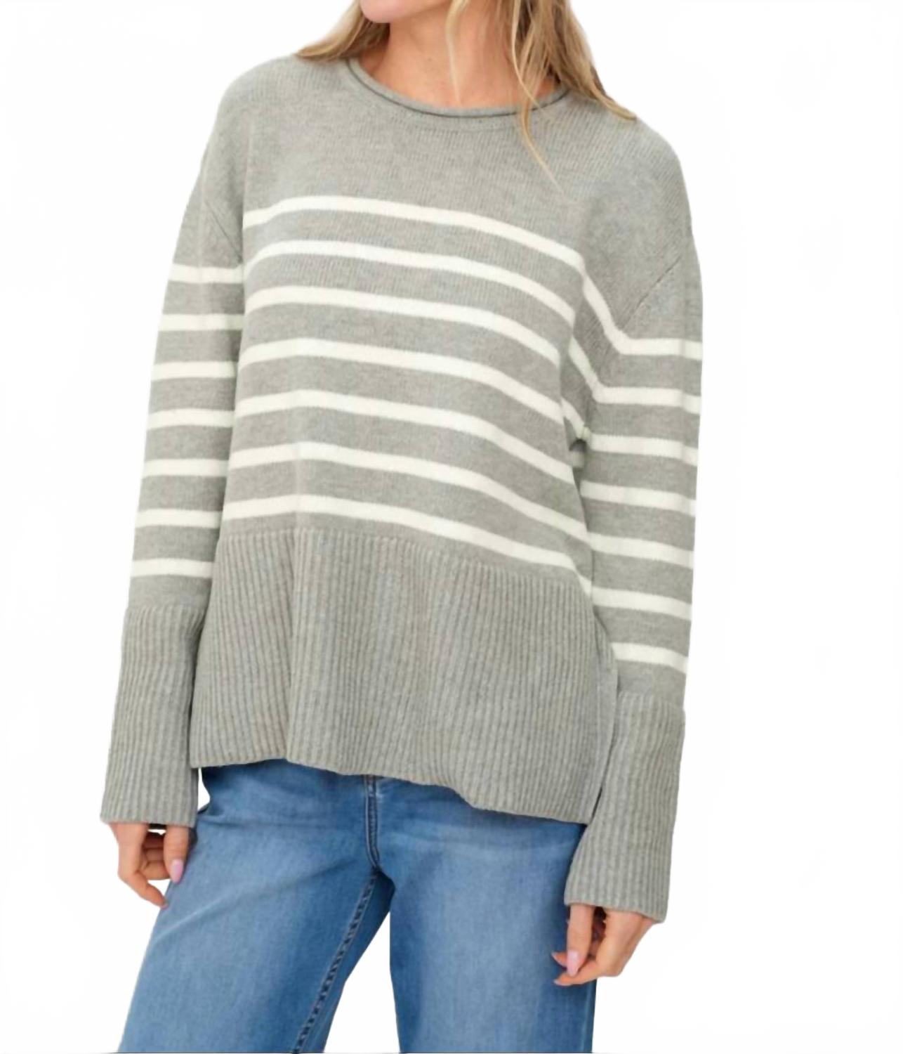 SIX/FIFTY Свитер в полоску Geralyn, светло-серый меланж
SIX/FIFTY Свитер в полоску Geralyn, светло-серый меланж