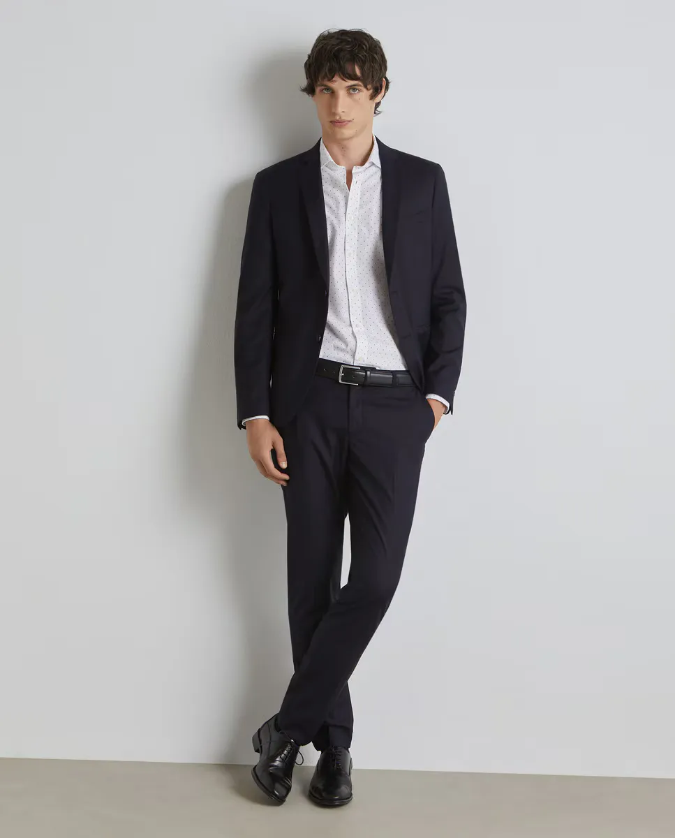 Однотонные мужские костюмные брюки Easy Wear, темно-синий
Однотонные мужские костюмные брюки Easy Wear, темно-синий