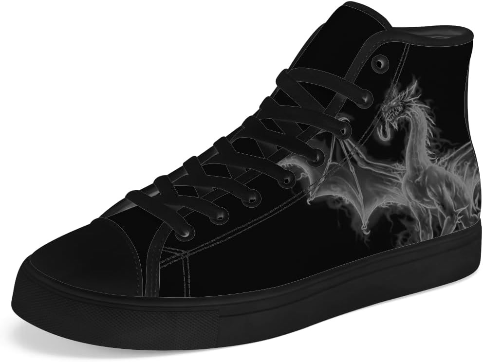 Высокие кеды с канвой Dragon для мужчин и женщин, повседневные кроссовки на шнуровке Chebing, 617 Gray
Высокие кеды с канвой Dragon для мужчин и женщин, повседневные кроссовки на шнуровке Chebing, 617 Gray