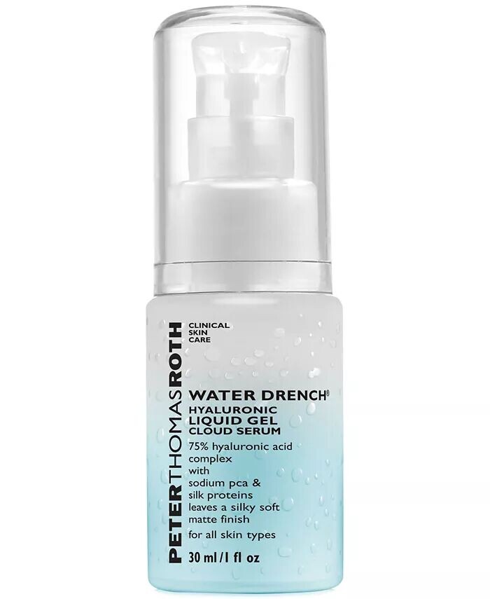 Сыворотка Water Drench Hyaluronic Cloud, 1 жидкая унция Peter Thomas Roth
Сыворотка Water Drench Hyaluronic Cloud, 1 жидкая унция Peter Thomas Roth
