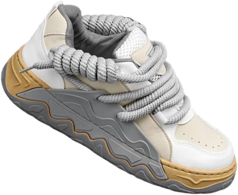 Мужские стильные спортивные кроссовки на шнуровке с закругленным носком, приподнятой подошвой, удобными и противоскользящими свойствами, мягкой подошвой, подходят для повседневной носки на открытом воздухе, ходьбы и вождения Fmshi, белый/хаки
Мужские стильные спортивные кроссовки на шнуровке с закругленным носком, приподнятой подошвой, удобными и противоскользящими свойствами, мягкой подошвой, подходят для повседневной носки на открытом воздухе, ходьбы и вождения Fmshi, белый/хаки