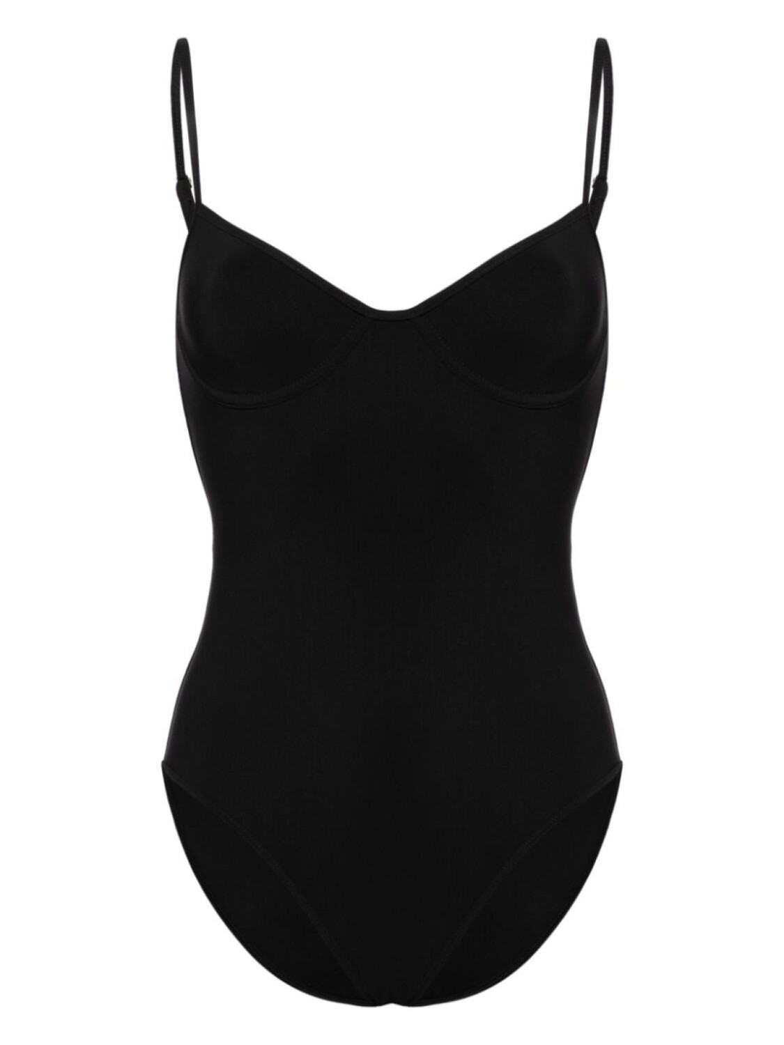 TOTEME купальник на косточках, черный 
TOTEME купальник на косточках, черный