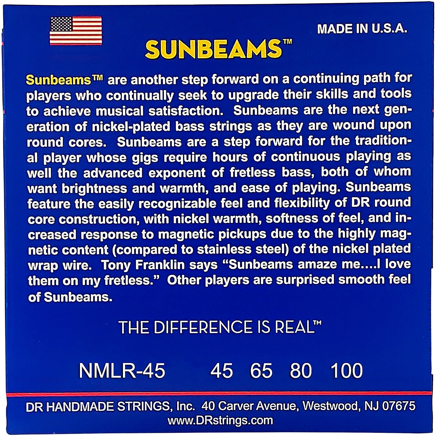 DR Струны Sunbeams NMLR-45 Medium Light 4-струнные басовые струны DR Strings
DR Струны Sunbeams NMLR-45 Medium Light 4-струнные басовые струны DR Strings