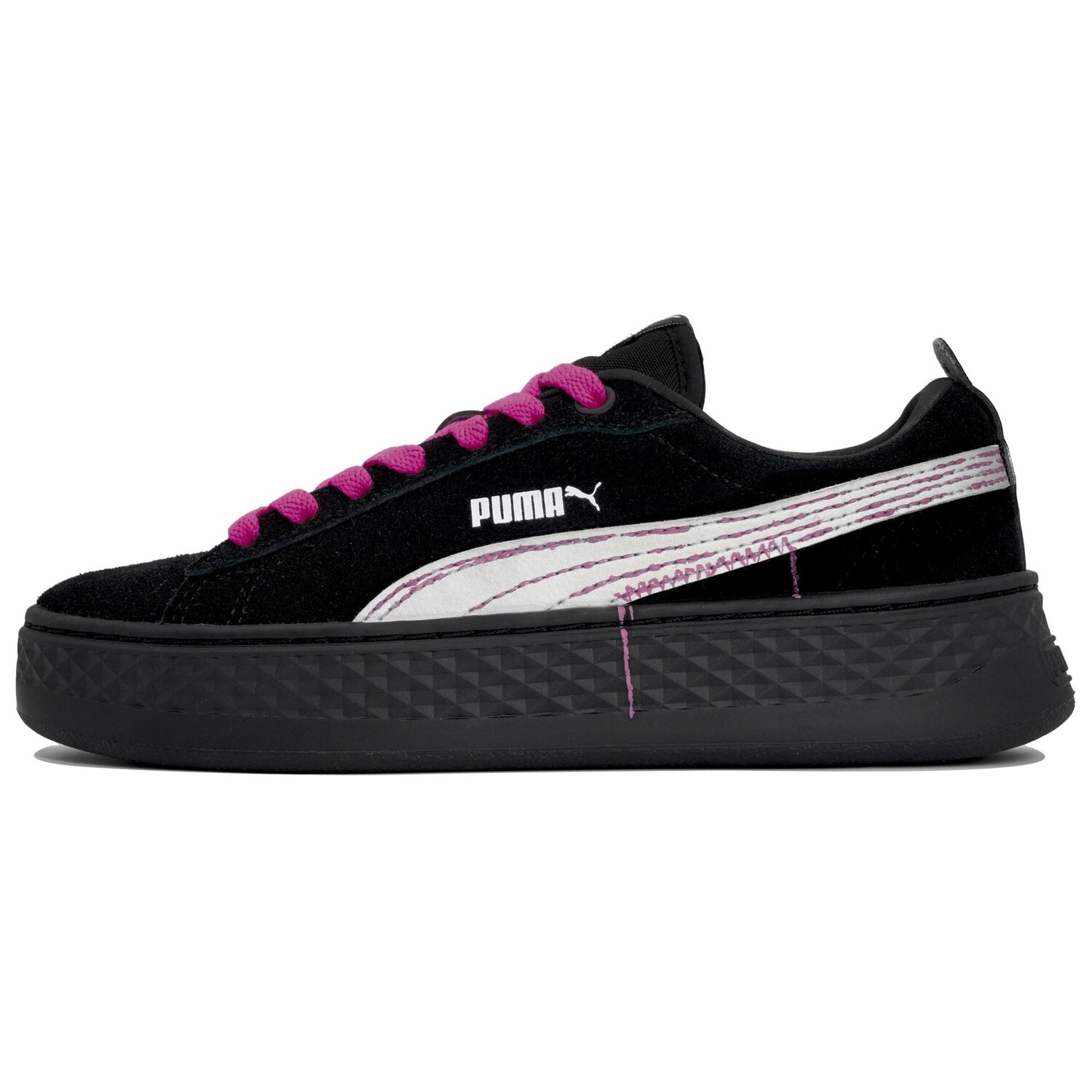 Кроссовки Puma Smash Platform Skateboarding Shoes Women's Low-top Pink/silver/black, черный
Кроссовки Puma Smash Platform Skateboarding Shoes Women's Low-top Pink/silver/black, черный
