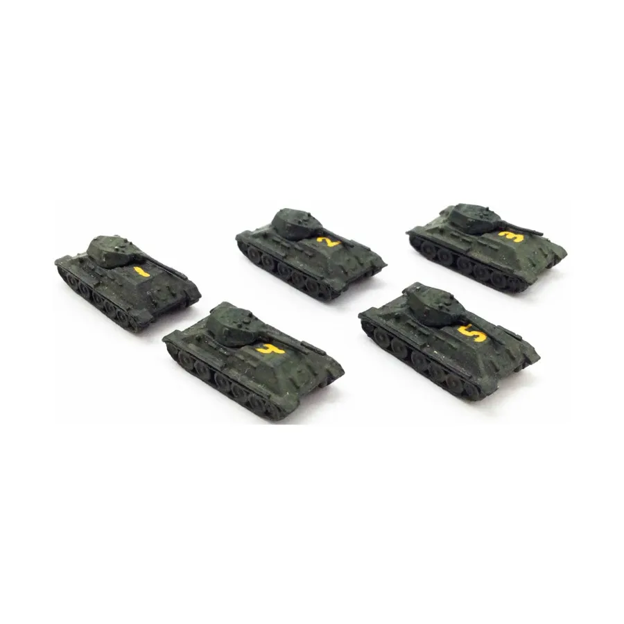 Т-34/76 образца 1942 года, коллекция №2, WWII Micro Armour - Russia - Loose Miniatures (1:285)
Т-34/76 образца 1942 года, коллекция №2, WWII Micro Armour - Russia - Loose Miniatures (1:285)