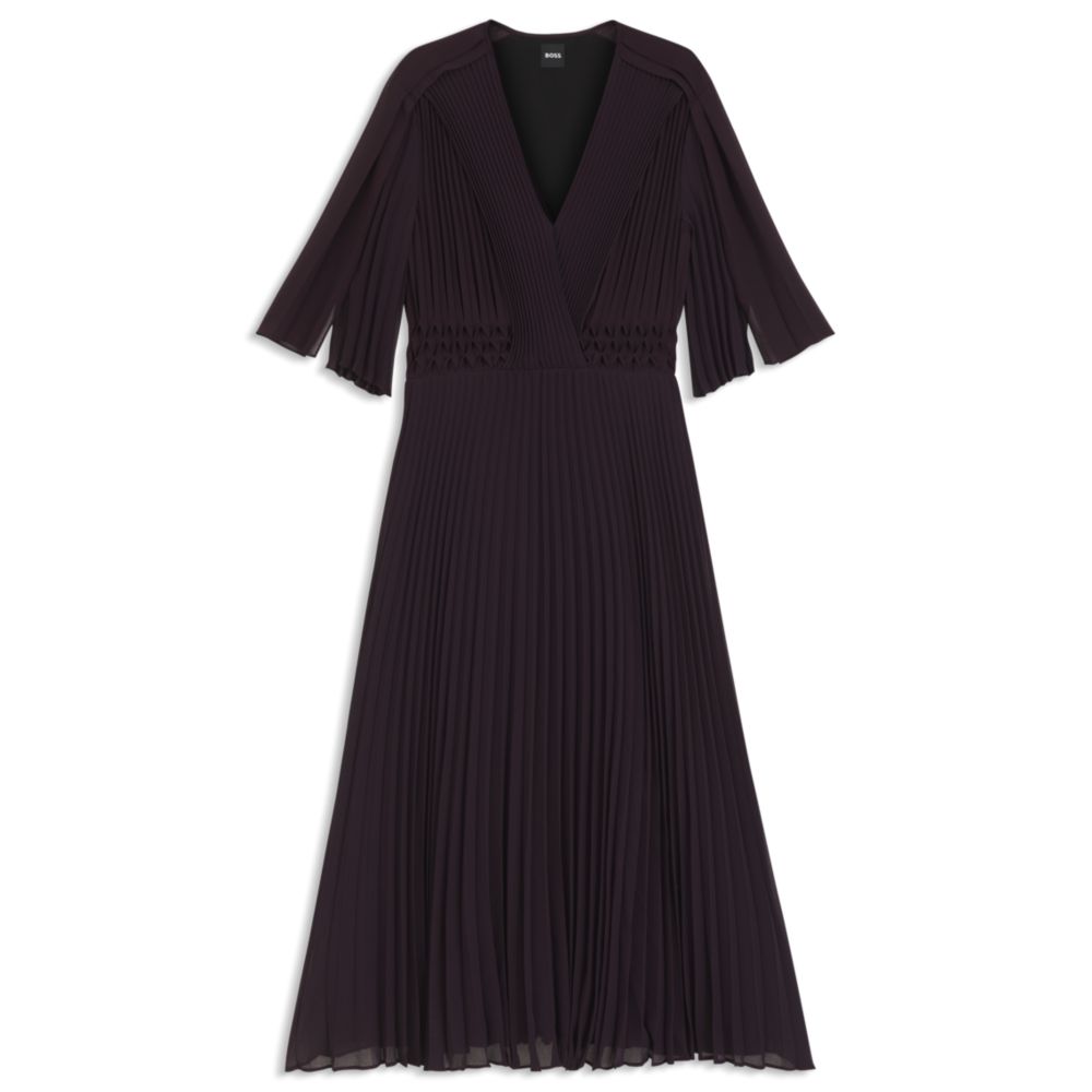 Плиссированное платье со сборкой на поясе BOSS, светло-фиолетовый
Плиссированное платье со сборкой на поясе BOSS, светло-фиолетовый