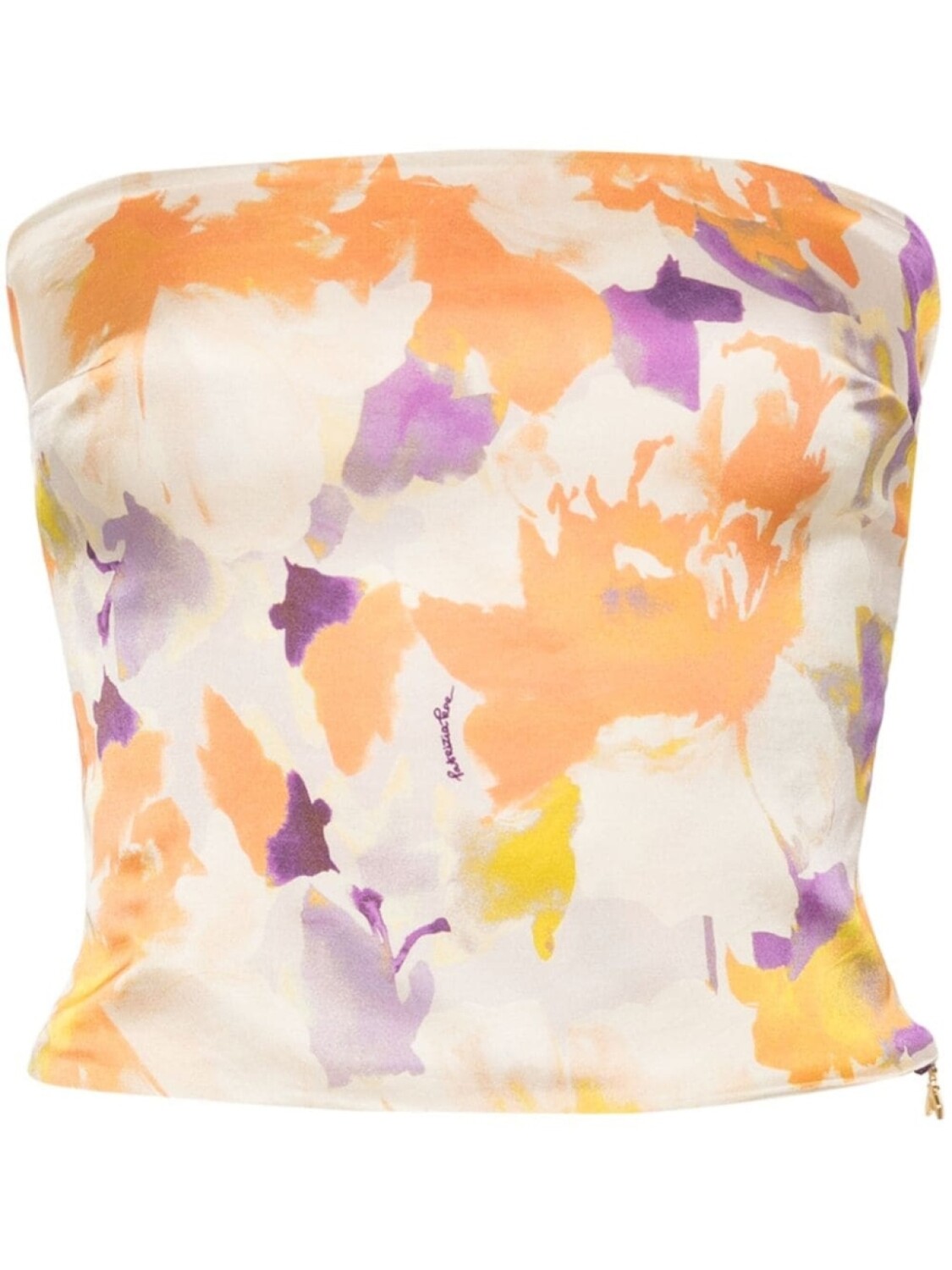 Patrizia Pepe укороченный топ с квадратным вырезом, оранжевый 
Patrizia Pepe укороченный топ с квадратным вырезом, оранжевый