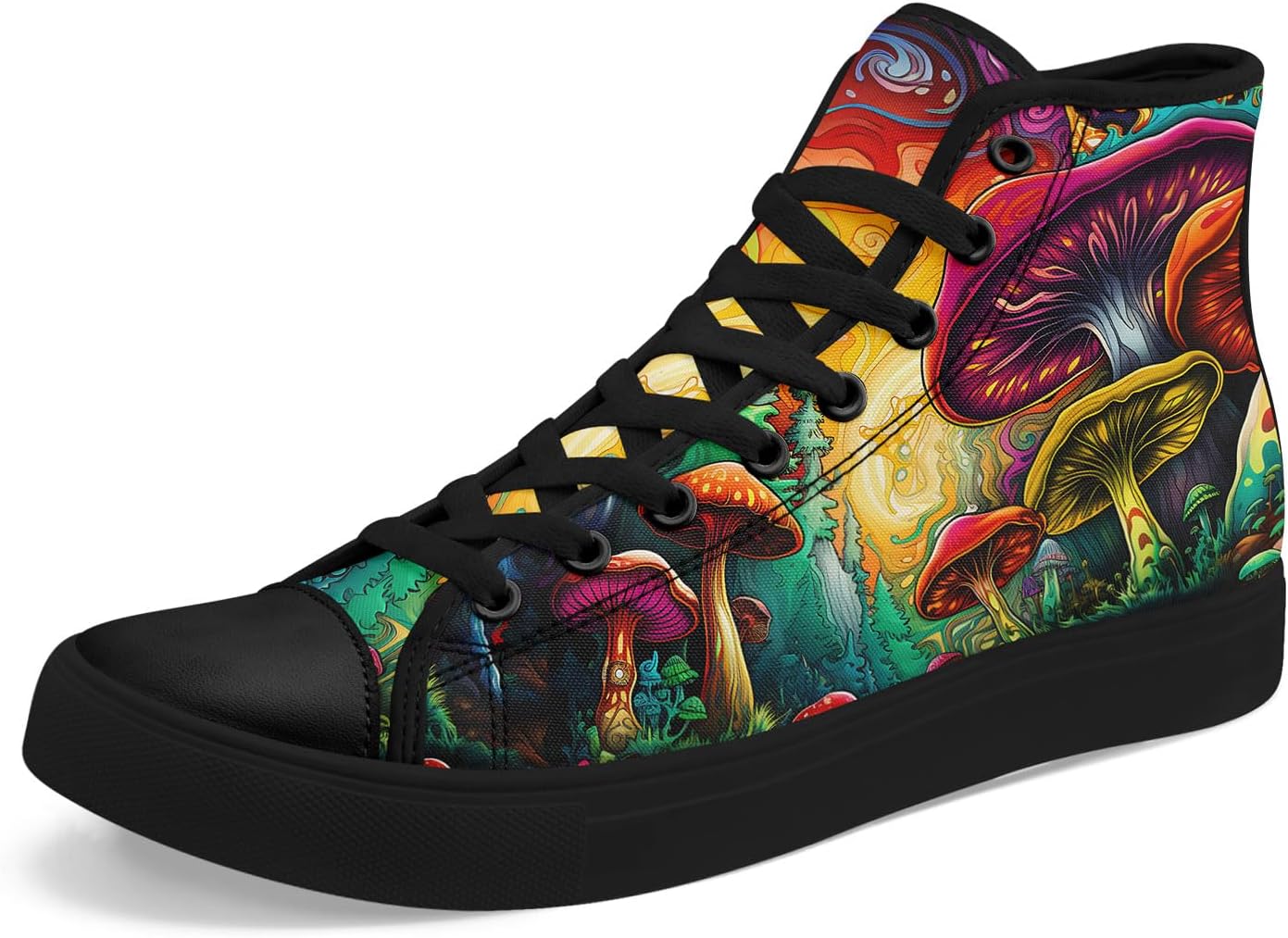 Высокие кеды AWSOLE с принтом грибов для мужчин и женщин, легкие повседневные скейтботинки, обувь для прогулок с психоделическим лесным рисунком, черный/красный/синий/желтый/оранжевый
Высокие кеды AWSOLE с принтом грибов для мужчин и женщин, легкие повседневные скейтботинки, обувь для прогулок с психоделическим лесным рисунком, черный/красный/синий/желтый/оранжевый