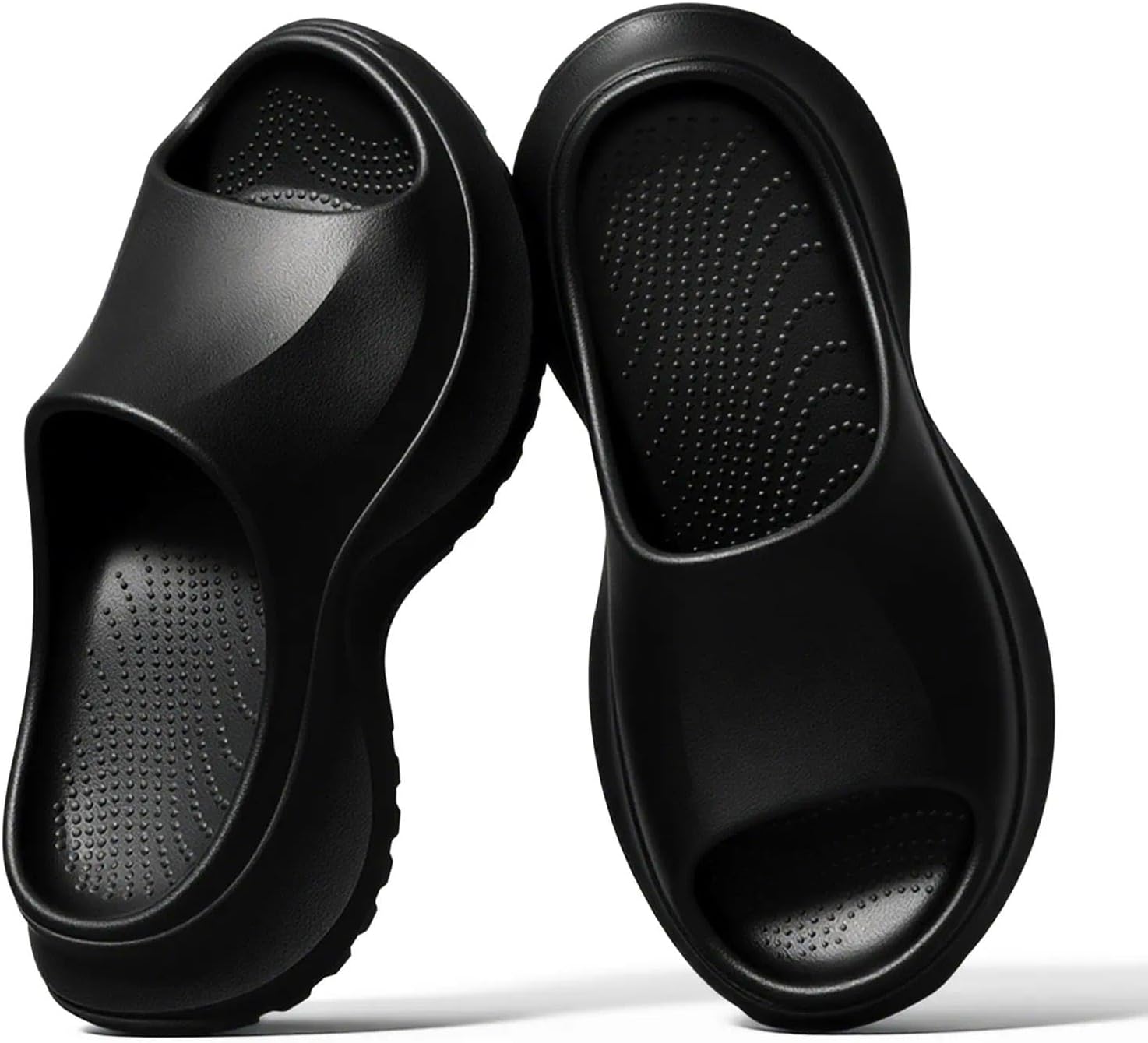 Шлепанцы YASSIA Cloud Slides для женщин и мужчин - домашние тапочки с толстой амортизирующей подошвой, нескользящие садовые тапочки с открытым носком, сандалии для душа и бассейна для дома и улицы, черный
Шлепанцы YASSIA Cloud Slides для женщин и мужчин - домашние тапочки с толстой амортизирующей подошвой, нескользящие садовые тапочки с открытым носком, сандалии для душа и бассейна для дома и улицы, черный