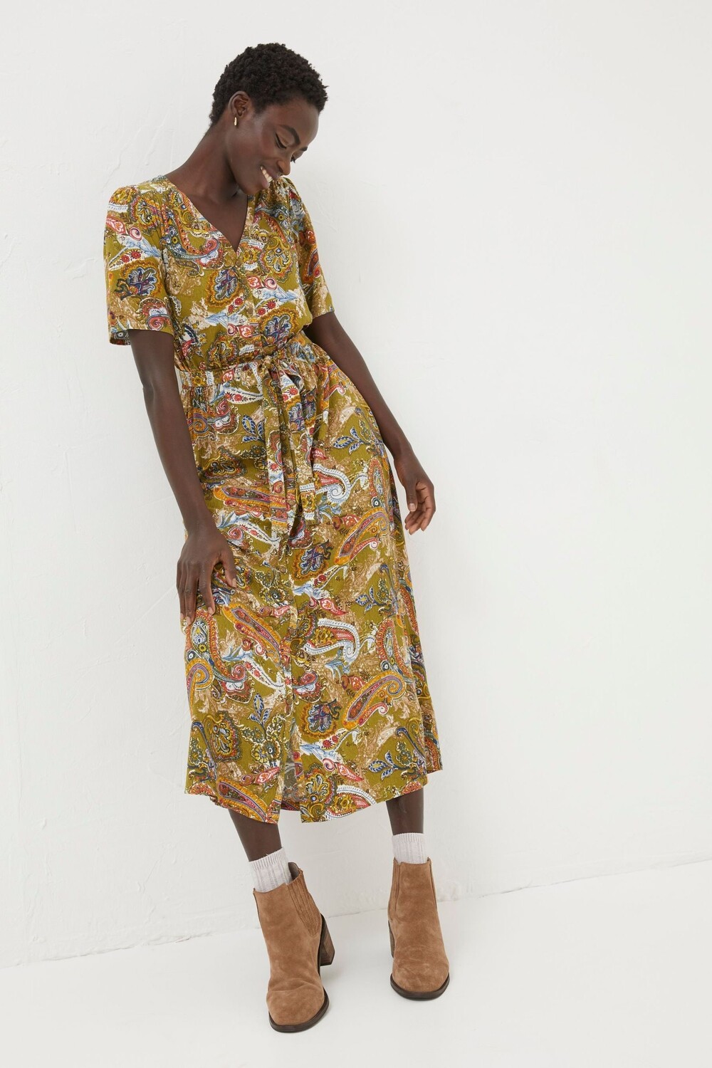 Платье миди Estelle Fatface с узором пейсли Fat Face, зеленый
Платье миди Estelle Fatface с узором пейсли Fat Face, зеленый