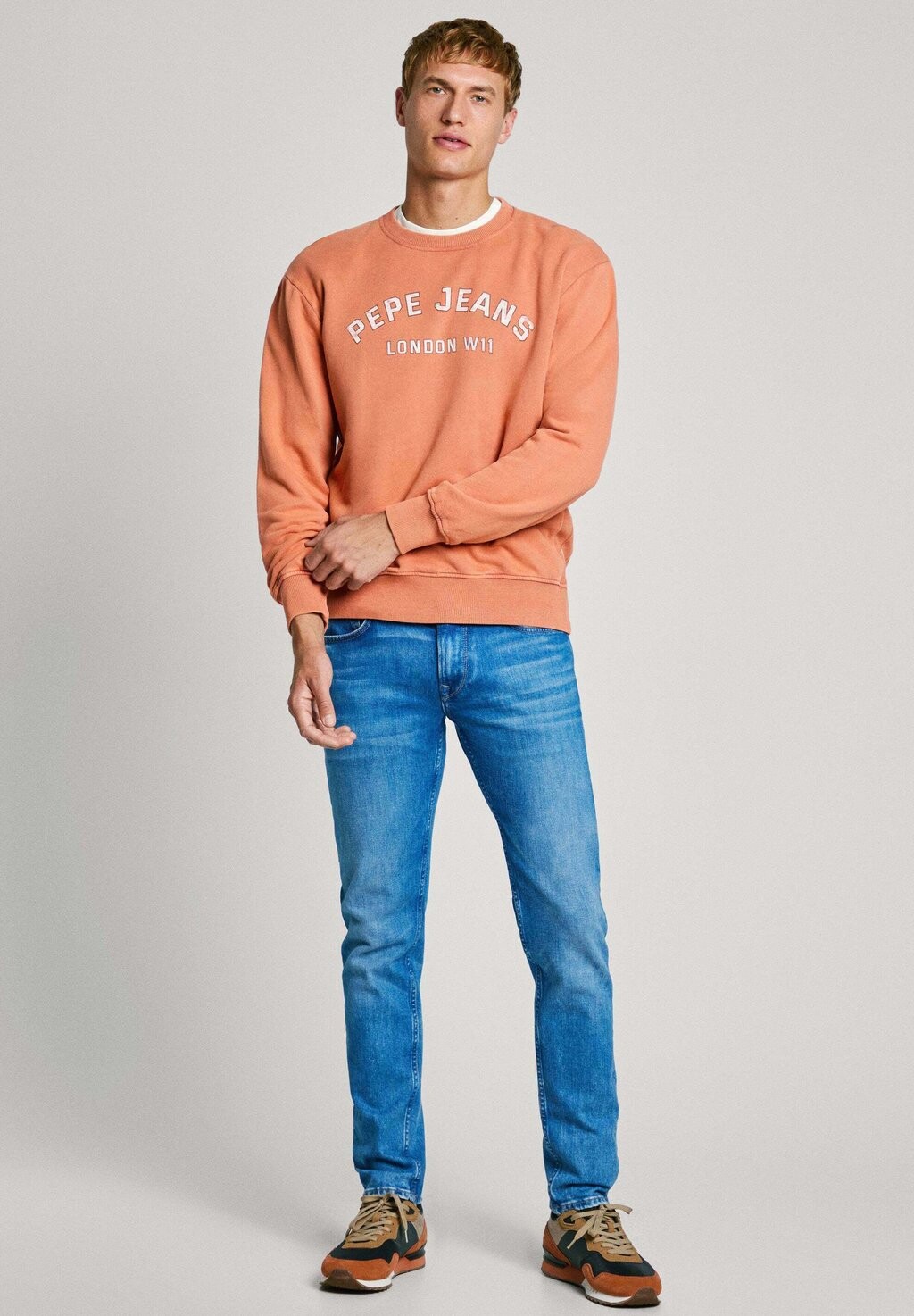 Толстовка ALDRIDGE CREW Pepe Jeans, абрикос 
Толстовка ALDRIDGE CREW Pepe Jeans, абрикос