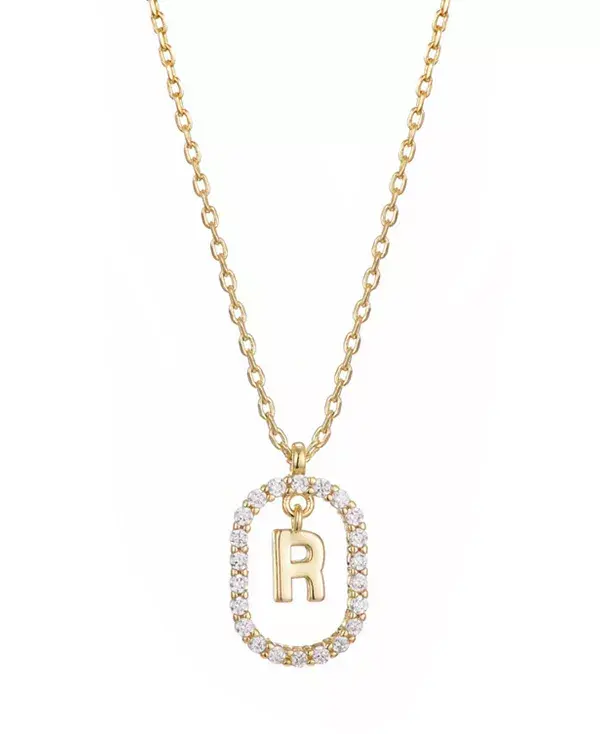 Ожерелье с плавающей буквой из позолоченного кубического циркония Adornia, gold-r
Ожерелье с плавающей буквой из позолоченного кубического циркония Adornia, gold-r