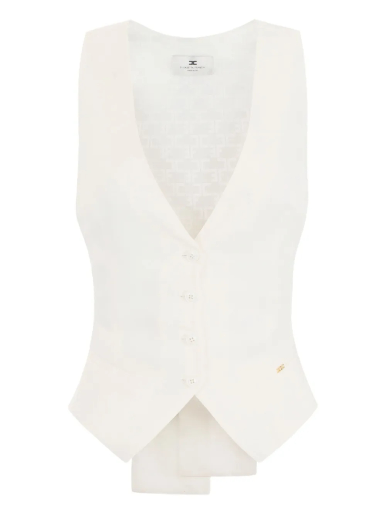Жилет из габардина Elisabetta Franchi, белый
Жилет из габардина Elisabetta Franchi, белый