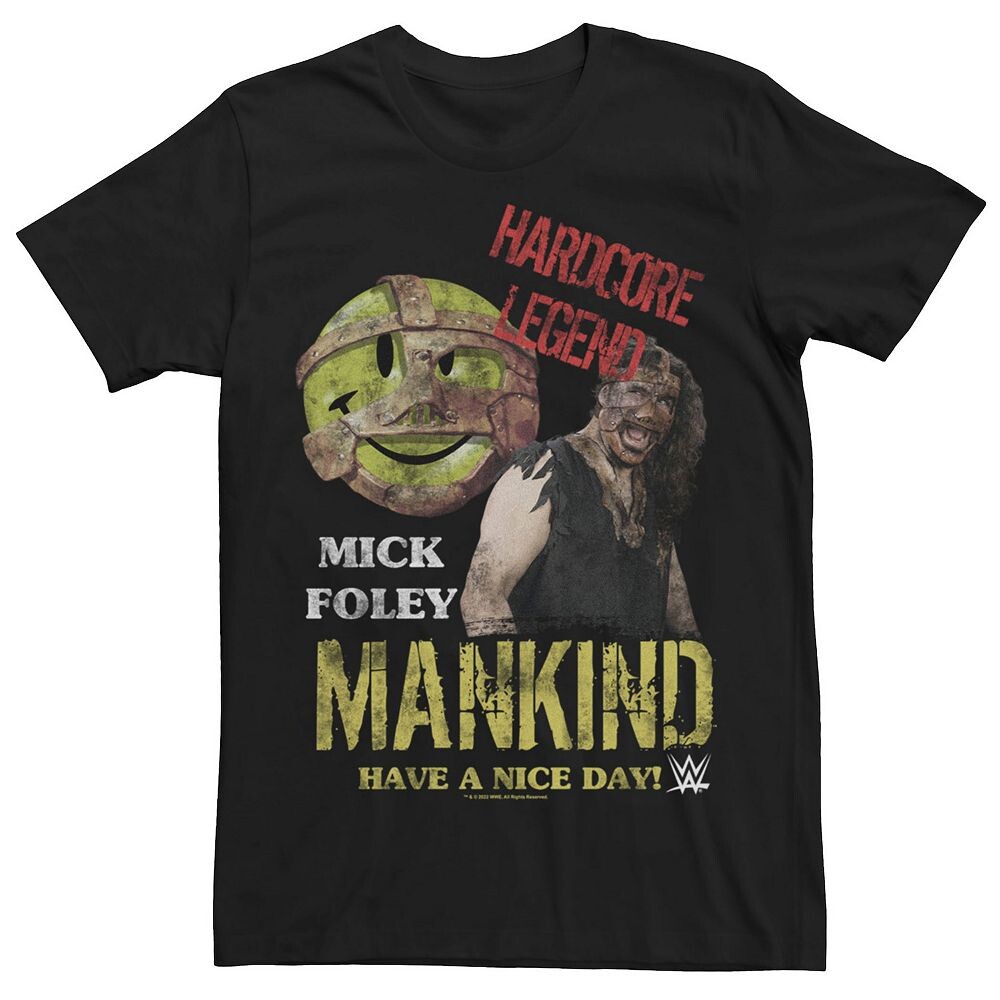Мужская футболка WWE Mike Foley Hardcore Legend Mankind Licensed Character, черный
Мужская футболка WWE Mike Foley Hardcore Legend Mankind Licensed Character, черный