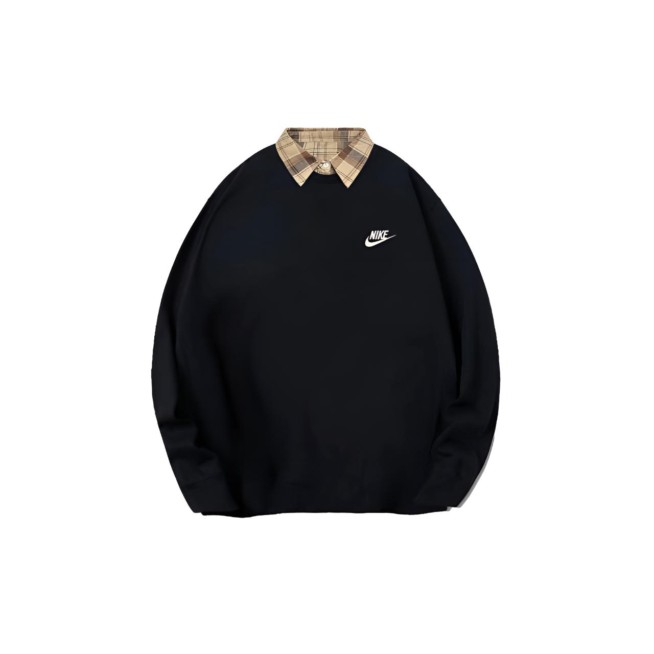 Nike Свитшот Unisex черный с воротником-поло Regular
Nike Свитшот Unisex черный с воротником-поло Regular