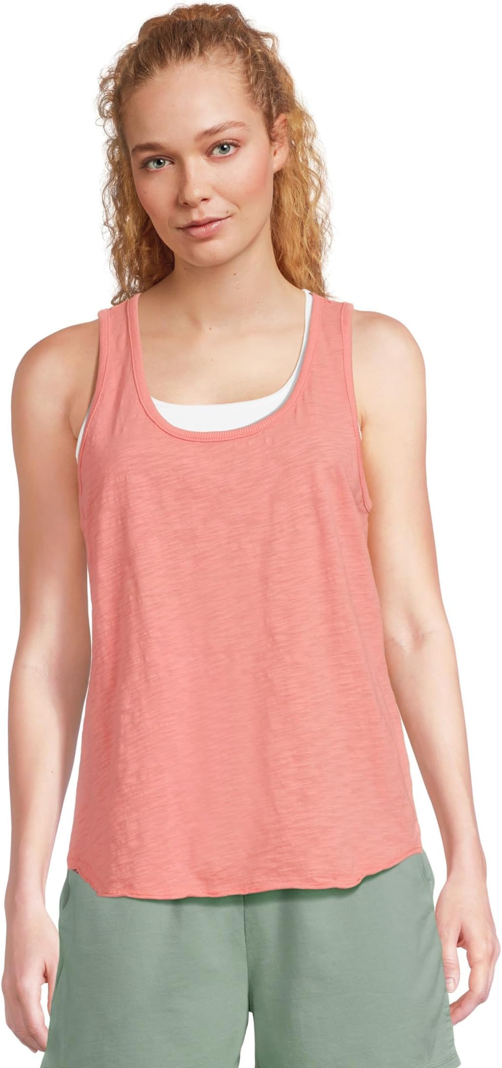 Женская майка с круглым вырезом и закругленным подолом Mod-o-doc, Coral Bliss
Женская майка с круглым вырезом и закругленным подолом Mod-o-doc, Coral Bliss