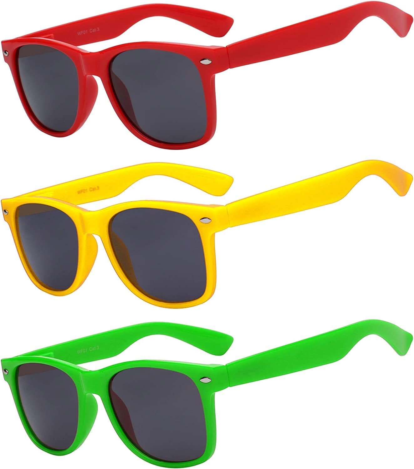 OWL, набор из 3 солнцезащитных очков для женщин и мужчин, с защитой от УФ-излучения, ретро-линзы дымчатого цвета, модные и стильные женские очки в цветной пластиковой оправе, Red, Yellow, Green
OWL, набор из 3 солнцезащитных очков для женщин и мужчин, с защитой от УФ-излучения, ретро-линзы дымчатого цвета, модные и стильные женские очки в цветной пластиковой оправе, Red, Yellow, Green
