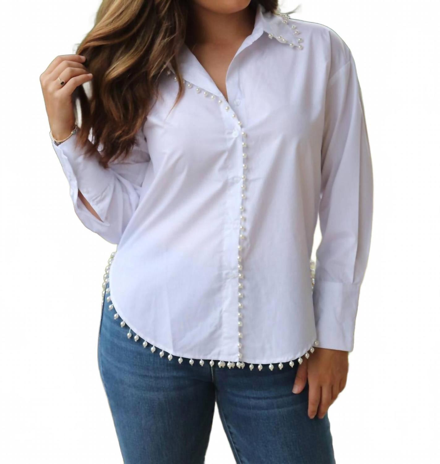 Женская блузка In The Details в белом цвете Kiwi
Женская блузка In The Details в белом цвете Kiwi