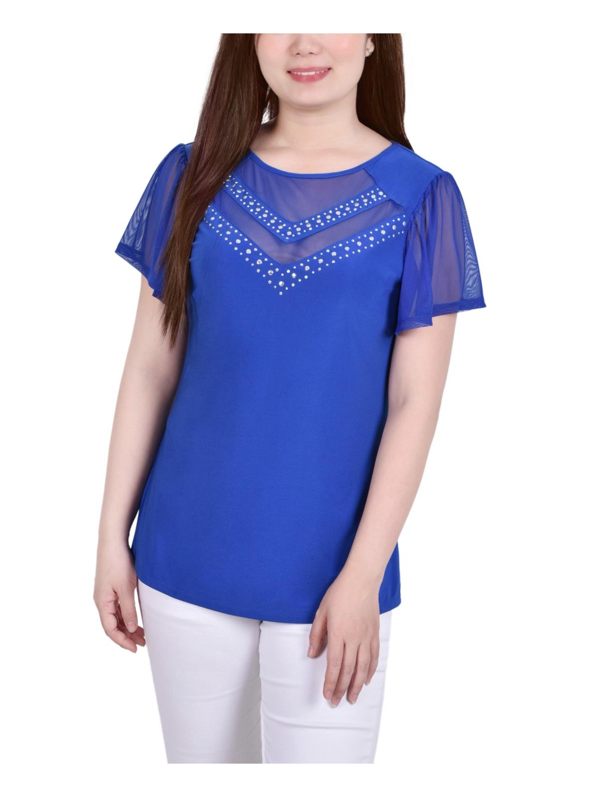 Женская блузка с заклепками и рукавами-крылышками Petites NY Collection, цвет victoria blue
Женская блузка с заклепками и рукавами-крылышками Petites NY Collection, цвет victoria blue