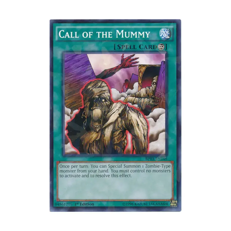 CCG Зов мумии (редкий из Shatterfoil), Yu-Gi-Oh - Battle Pack 3 - Monster League - Singles
CCG Зов мумии (редкий из Shatterfoil), Yu-Gi-Oh - Battle Pack 3 - Monster League - Singles