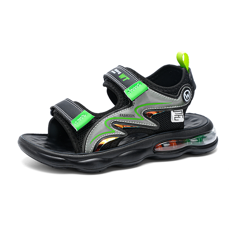 Детские сандалии с мягкой подошвой, износостойкие, дышащие KUPE, черный/зеленый
Детские сандалии с мягкой подошвой, износостойкие, дышащие KUPE, черный/зеленый